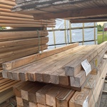 Ca. 12x Douglas Balken Geschaafd, 90x90mm, lengte 250cm
